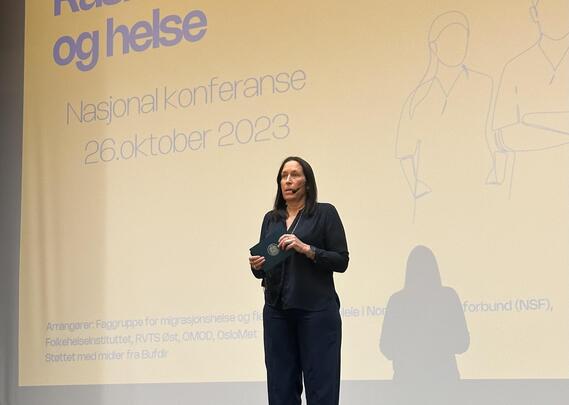 Faggruppeleder Ragnhild Storstein Spilker åpner konferansen